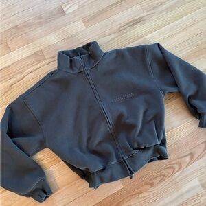 Essentials Fear of God cropped fleece jacket